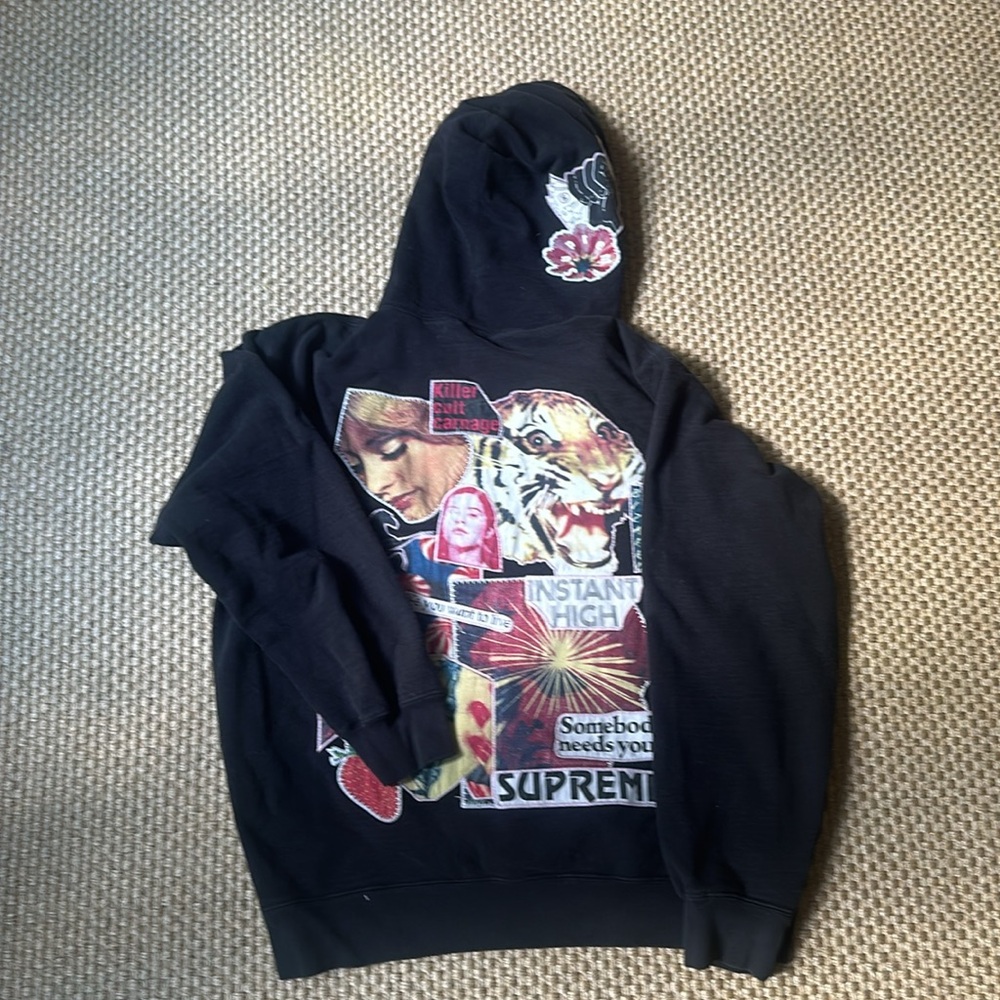 Supreme Instant High Patchwork Hoody - image 2